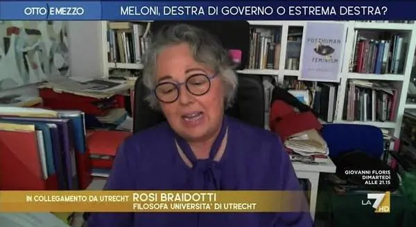 "Propaganda di stampo assassino". La prof in tv contro Giorgia Meloni