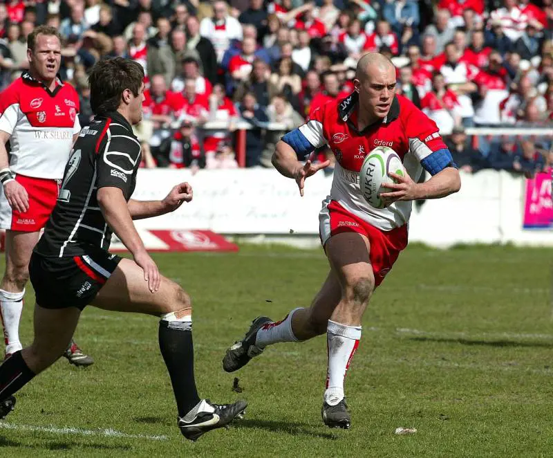 Ricky Bibey con la maglia del Leigh Centurions