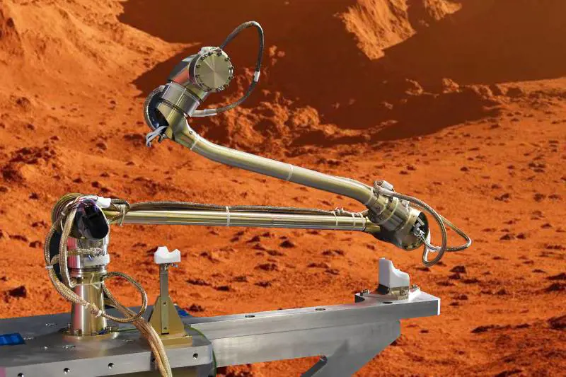 Braccio robot intelligente. E l'Italia sbarca su Marte
