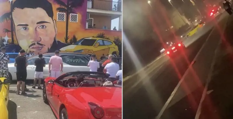 Supercar, murale e musica neomelodica: il funerale show del giovane morto a 300 km/h