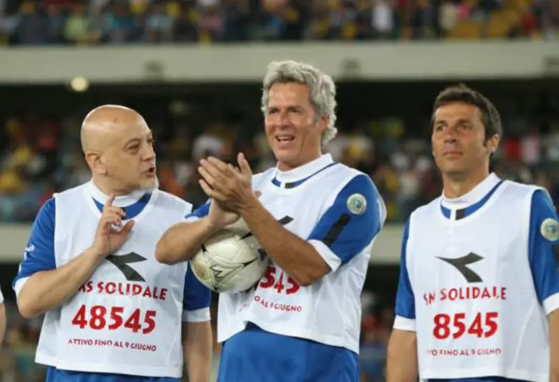 La Partita del Cuore, Ruggeri, Baglioni, Barbarossa