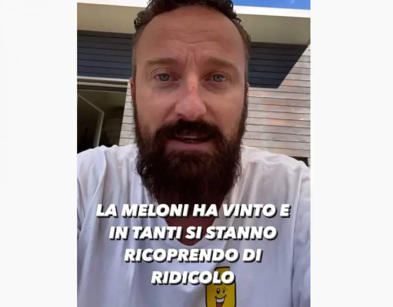 "Ridicoli, non sapete un c...". Lo sfogo di Facchinetti contro i vip anti-Meloni