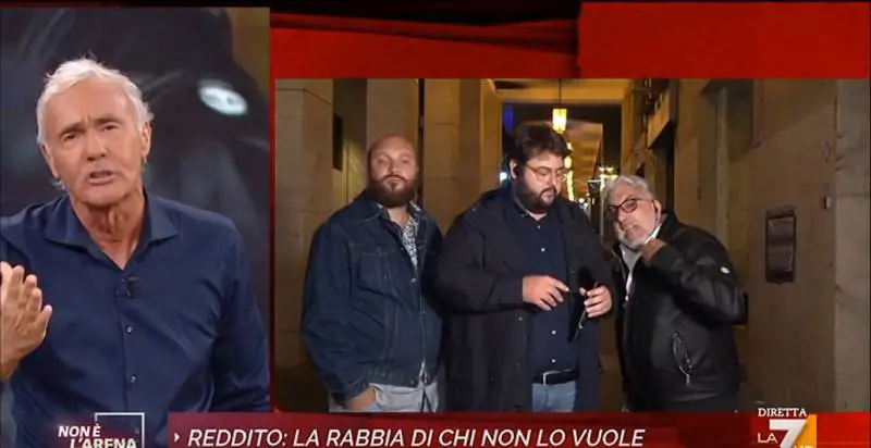 "Lavorare per 1.800 euro? No, preferisco il reddito". E Giletti sbotta in diretta