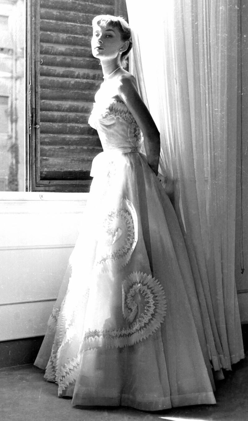 Audrey Hepburn con un abito delle Sorelle Fontana