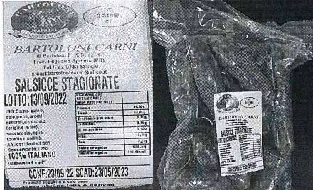 Salame Bartoloni salmonella