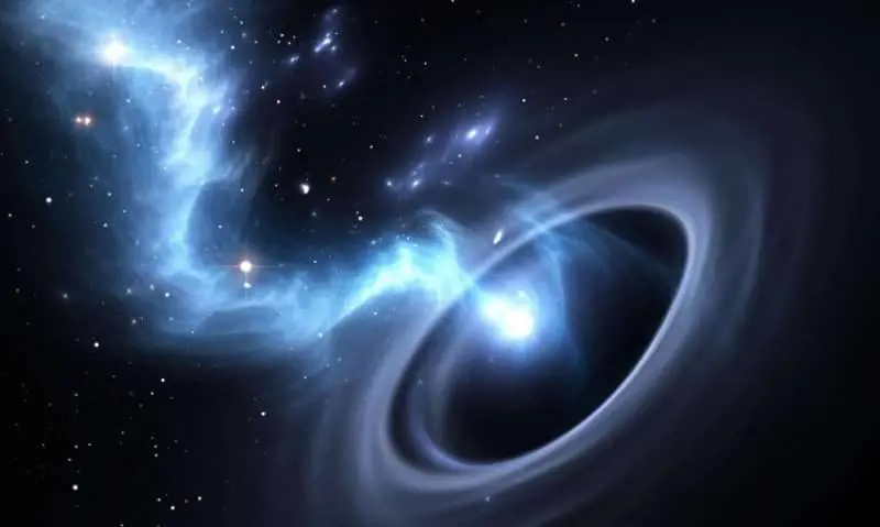 Stella divorata da un buco nero. Le (rare) radiazioni verso la Terra