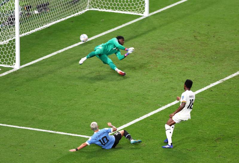De Arrascaeta gol Ghana-Uruguay