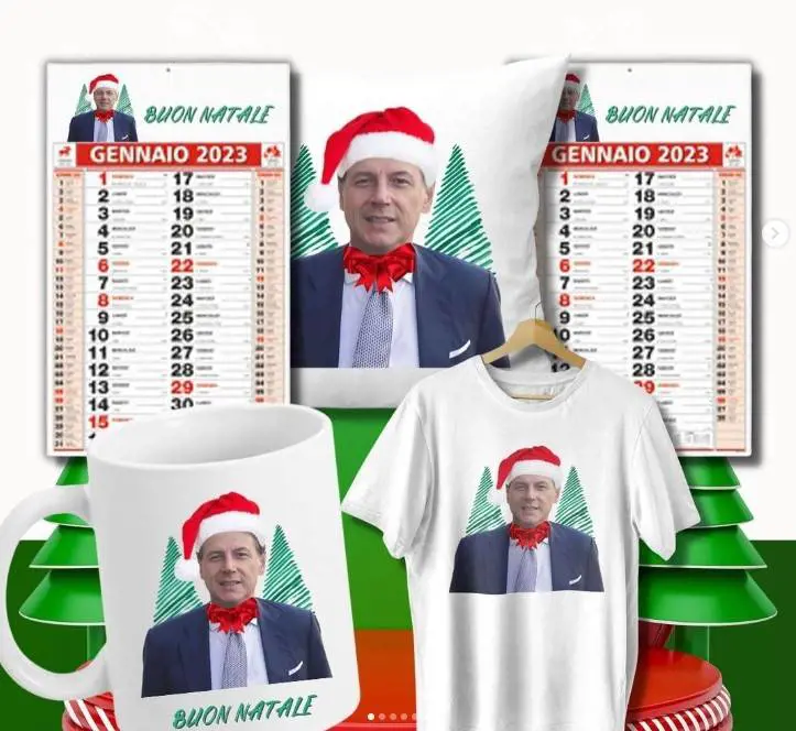 Giuseppi ha pure i gadget natalizi: sui social lo shop delle "Bimbe di Conte"