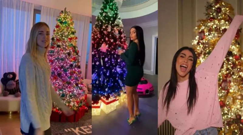 Da Chiara Ferragni alla Marcuzzi, gli addobbi di Natale in casa dei vip