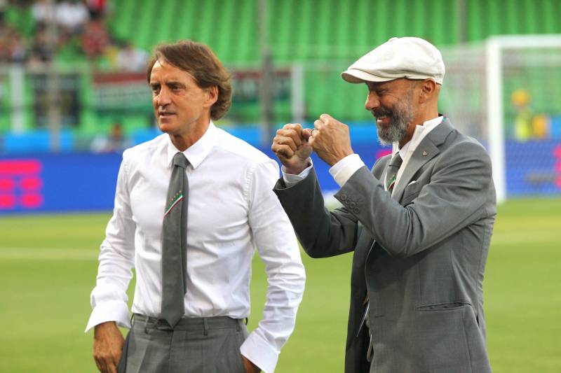 Roberto Mancini e Vialli