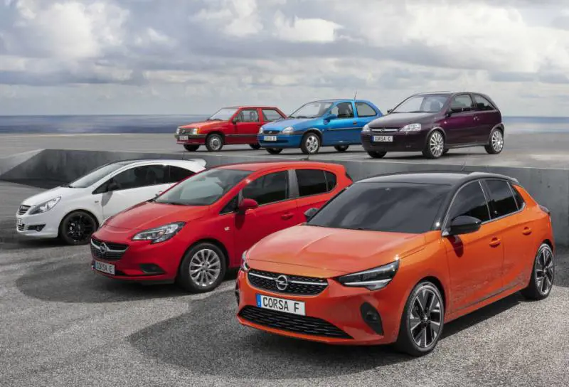 Tutte le generazioni di Opel Corsa