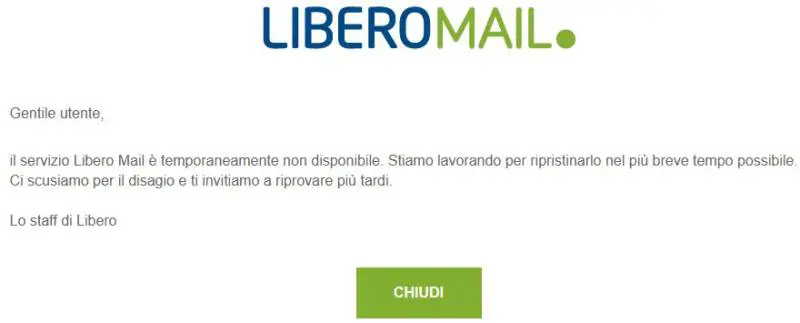 Libero e Virgilio, il servizio di e-mail è in down, ecco cosa sta succedendo