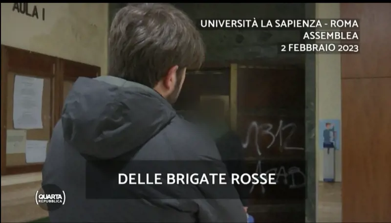 Cospito, l'audio segreto choc: alla Sapienza inni alle Brigate Rosse