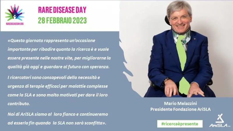 "Rare disease day": Arisla aderisce con la campagna social "Ricerca è presente"