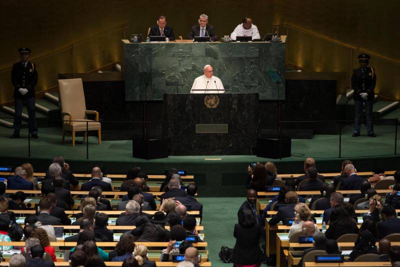 Discorso alla sede delle Nazioni Unite, New York, 25 settembre 2015