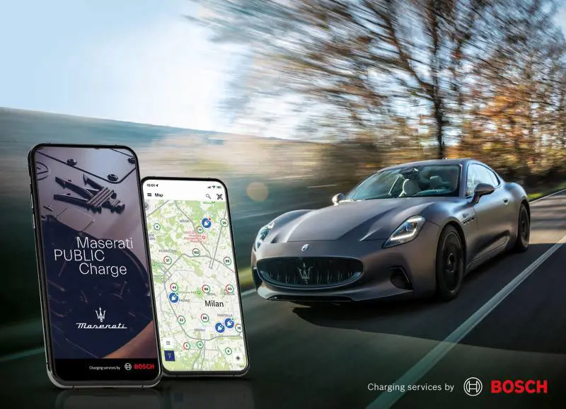 Maserati sceglie la rete di ricarica Bosch per la GranTurismo Folgore