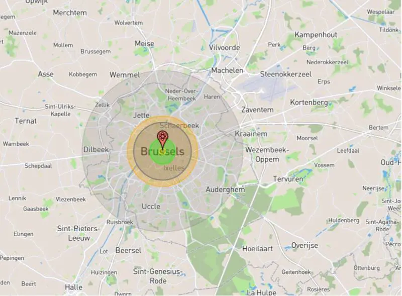 A Bruxelles un attacco atomico causerebbe almeno 168mila morti