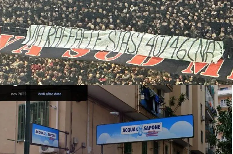 "Via Raffaele Stasi...": perché lo striscione durante Milan-Napoli è uno sfottò ai napoletani