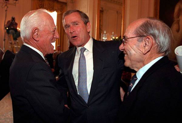 Yogi Berra George W Bush Wikimedia