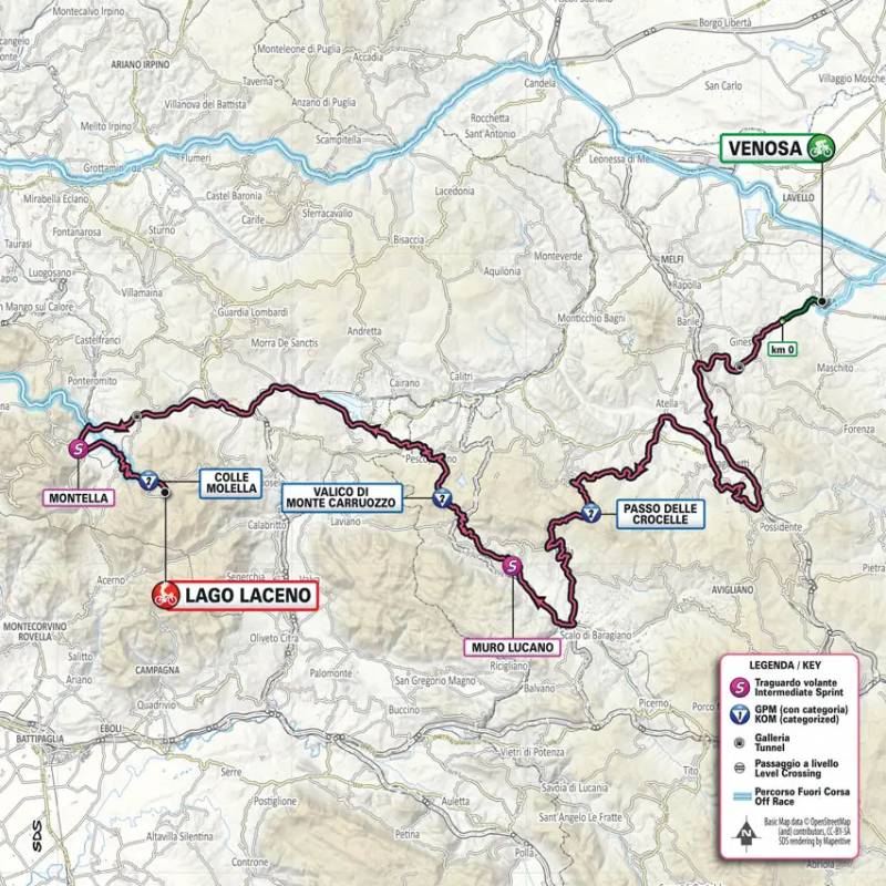 Giro d'Italia 2023 tappa 4 planimetria