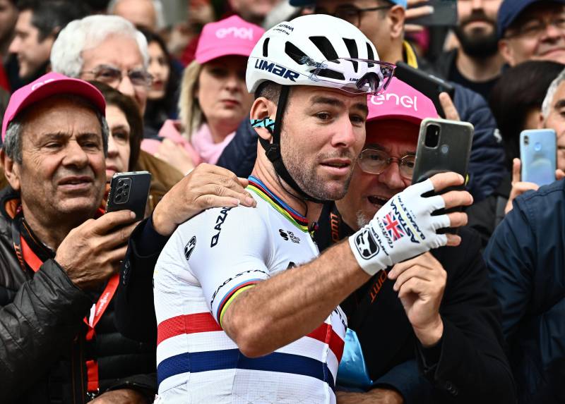 Mark Cavendish Giro 2023 tappa 4 partenza