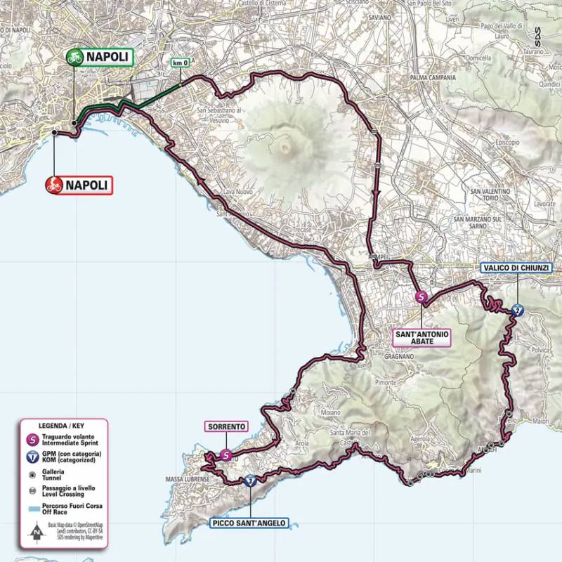 Giro d'Italia 2023 tappa 6 planimetria