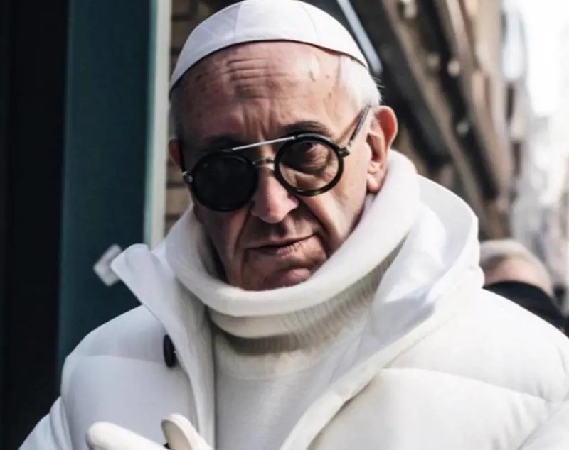 Immagine falsa generata da AI (account @TikTok/@vince19visuals)