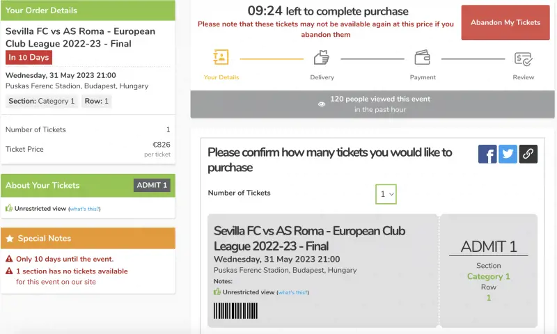 Mille euro a biglietto: gli affari dei bagarini su Siviglia-Roma