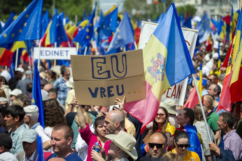 Manifesazione pro Ue Moldavia 2