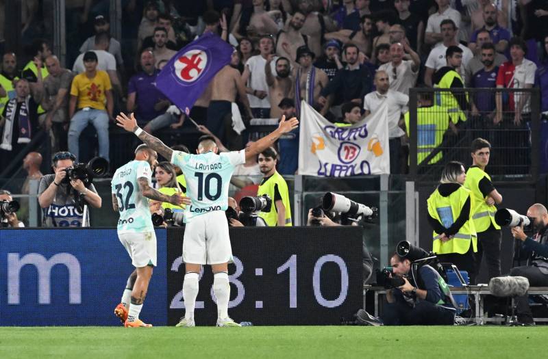 Lautaro gol Inter Fiorentina