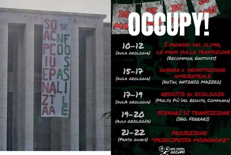 La Sapienza nel mirino degli eco-vandali: occupata l'università