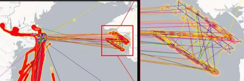 Lo sfregio dei filorussi: cosa hanno disegnato sul Mar Nero