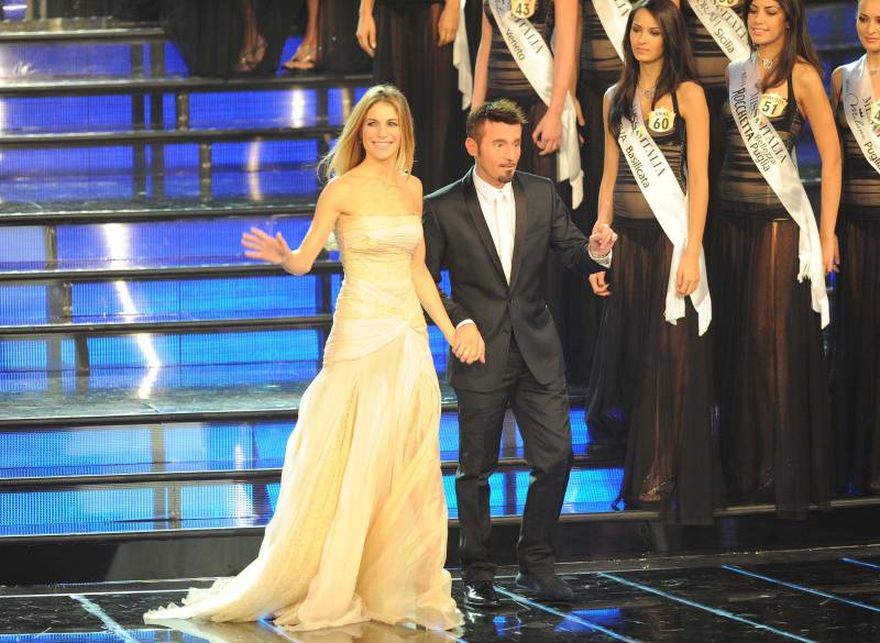 Insieme alla serata finale di Miss Italia, nel 2011, a Montecatini Terme.