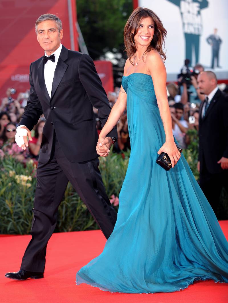 George Clooney e Elisabetta Canalis sul Red Carpet del Palazzo del Cinema di Venezia (settembre 2009)