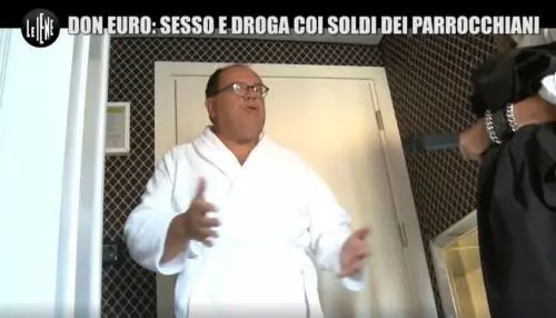 L'ex-parroco Luca Morini
