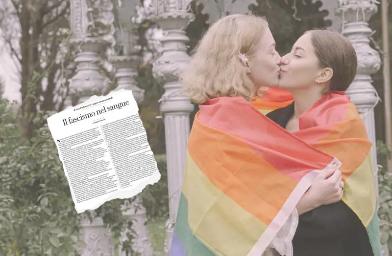 Ultimo delirio della sinistra: si inventano il "sangue fascista" per difendere le coppie arcobaleno