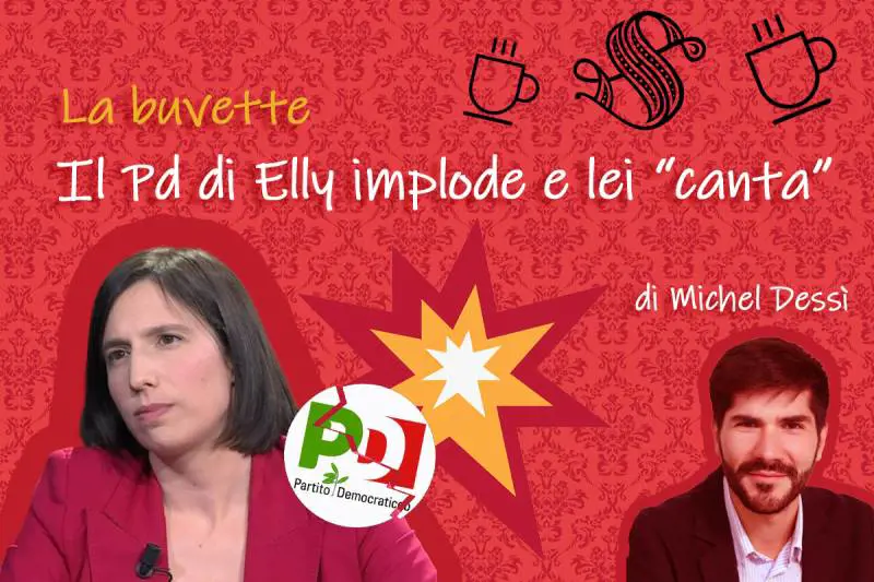 Il Pd di Elly implode e lei “canta”