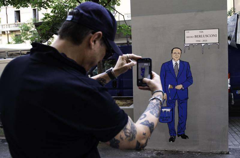 Murale Silvio Berlusconi