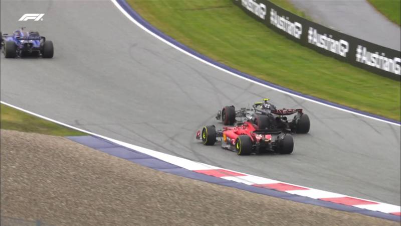 Hamilton Leclerc F1 Austria Sprint race