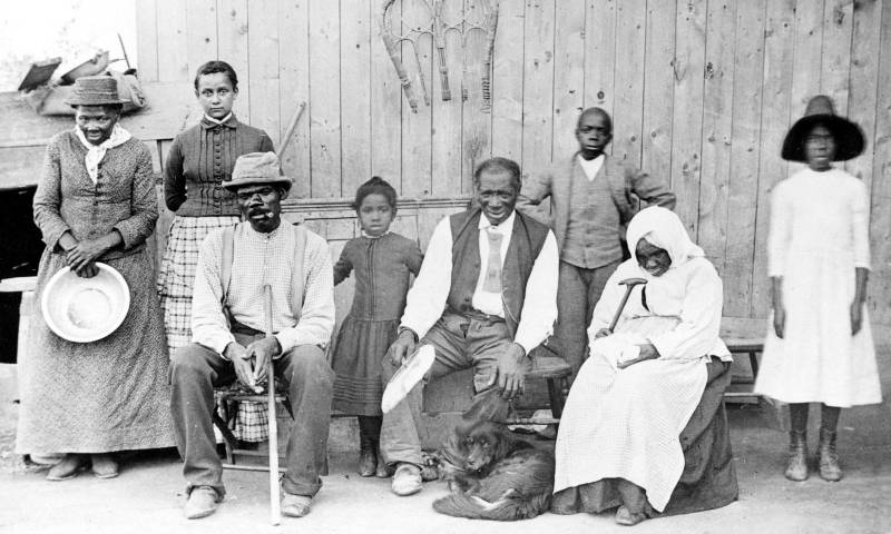 Harriet Tubman con la famiglia