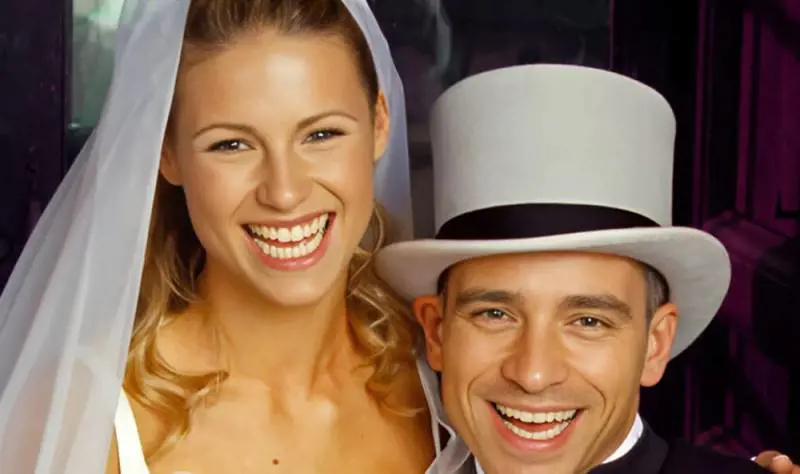 1998 Le nozze di Eros Ramazzotti e Michelle Hunziker al castello di Bracciano