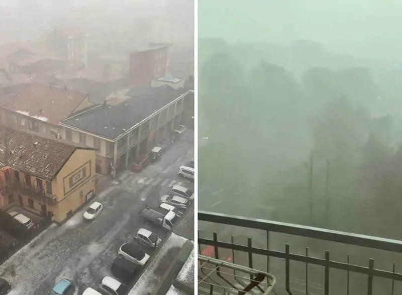 nelle foto la situazione a Seregno e Cinisello Balsamo