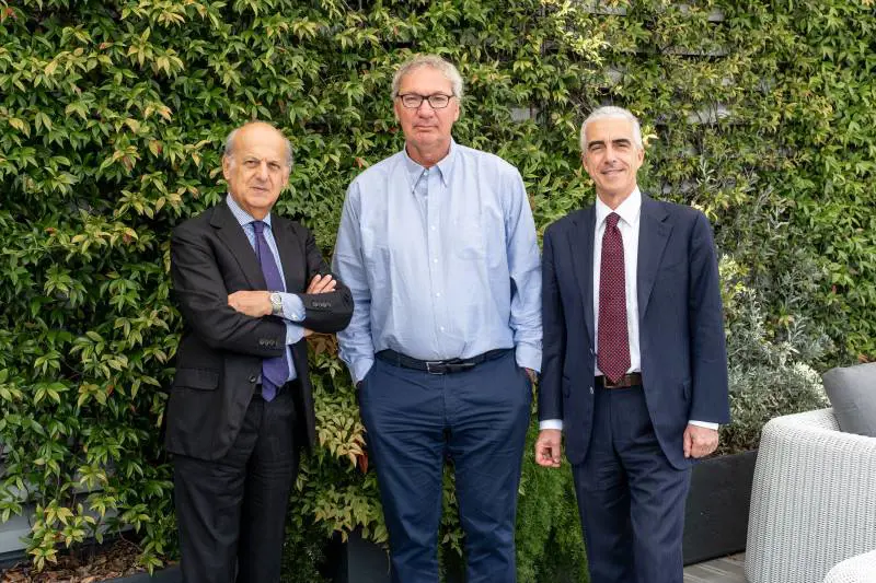 Da sinistra Carlo Pedersoli, Bruno Gattai e Carlo Montagna 