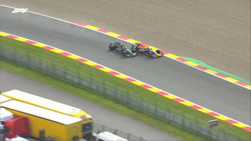 F1 GP Belgio sprint race contatto Hamilton Perez