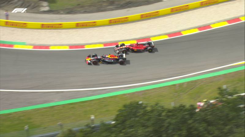 F1 GP Belgio sorpasso Verstappen Leclerc