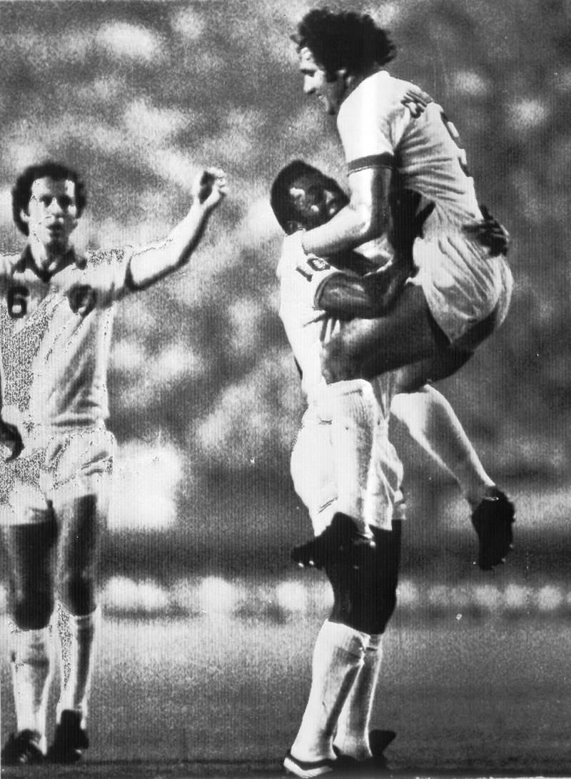 Beckenbauer Pele Chinaglia 1977