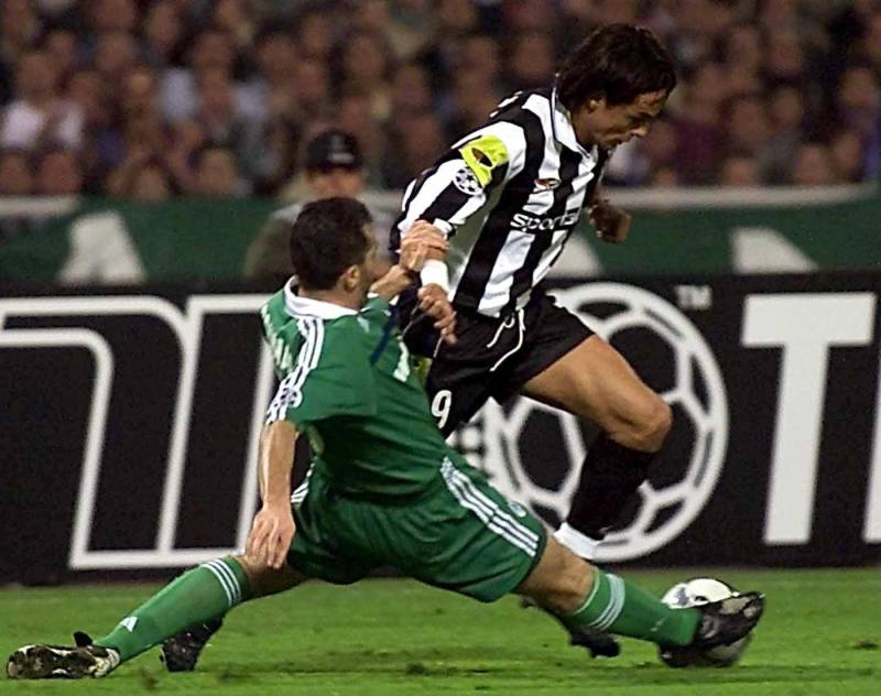 Filippo Inzaghi Juventus Panathinaikos 2000