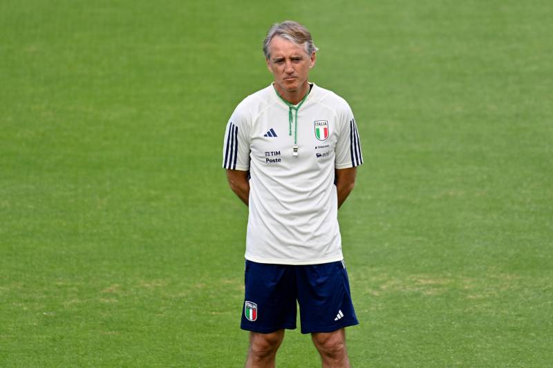 Mancini allenamento Italia ANSA