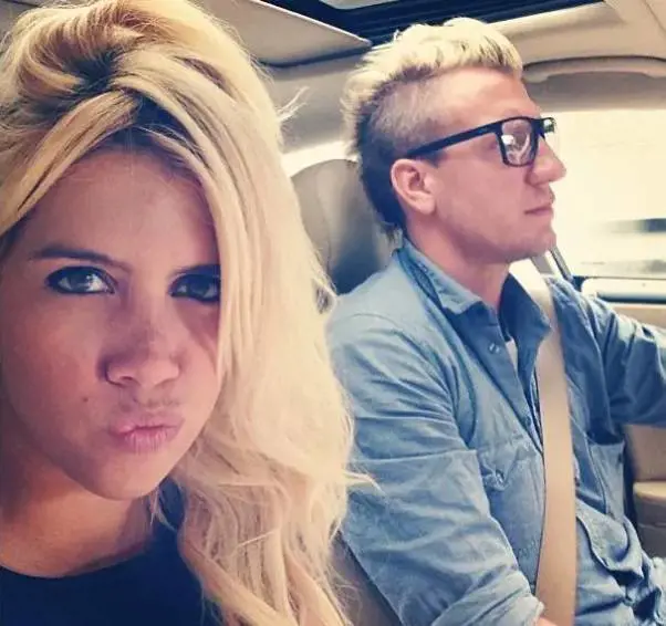 Wanda Nara e Maxi Lopez (foto Instagram 2008)