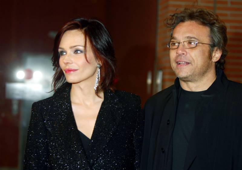 Francesca Neri e Claudio Amendola all'anteprima di "Gangs of New York", il film di Martin Scorsese (2003)